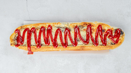 Zapiekanka z pieczarkami